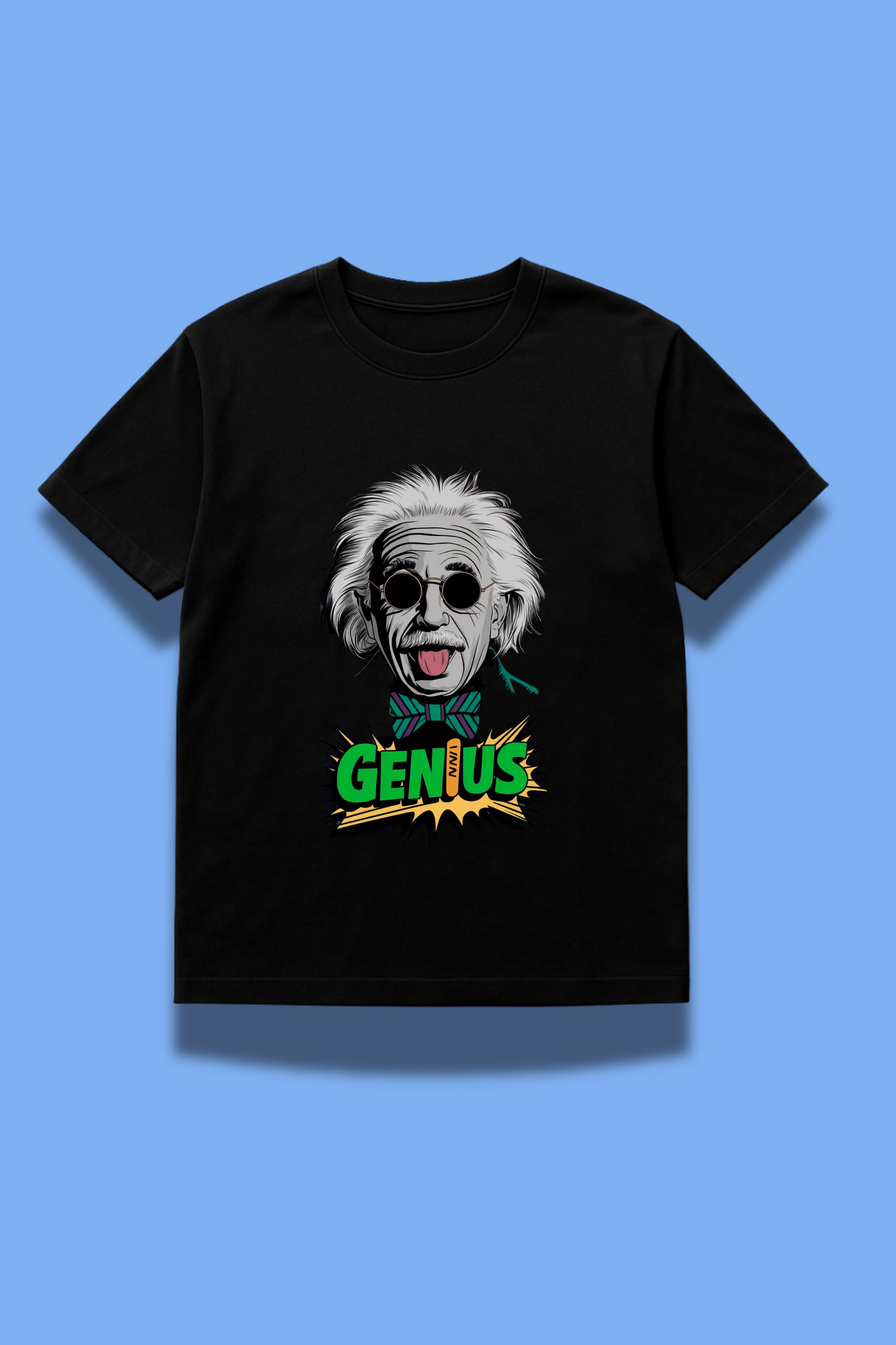 Einstein Vibes "Genius Mode" Black Tee