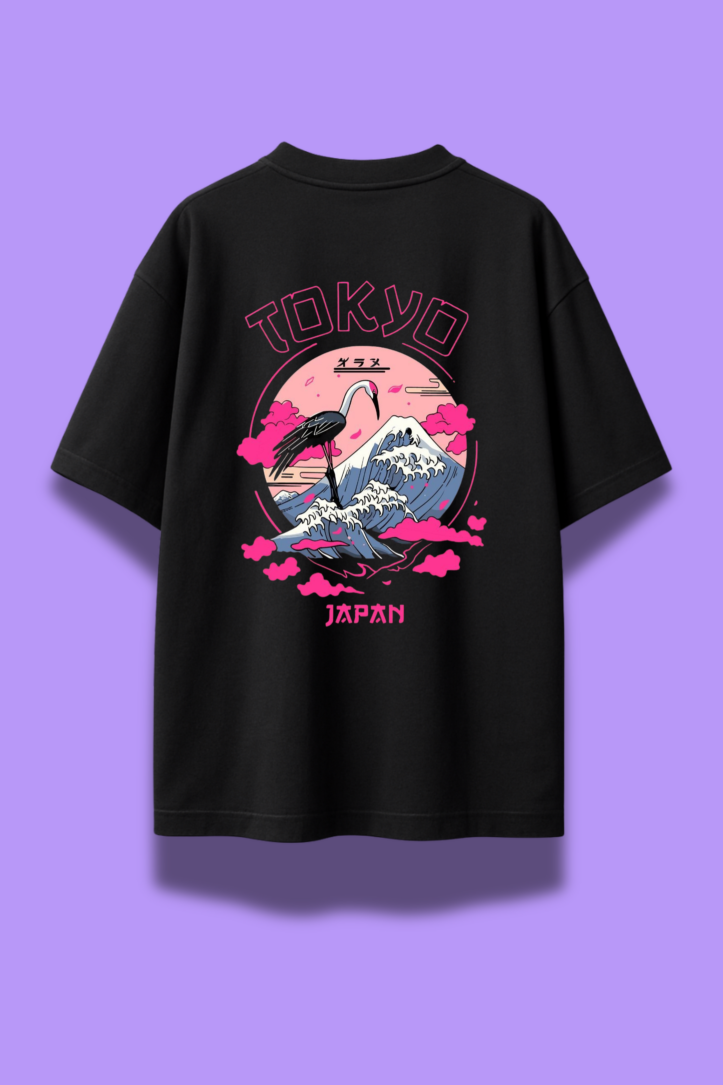 NeoTokyo Crane Wave Oversized Tee